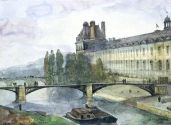 View of the Pavillon de Flore of the Louvre, 1844